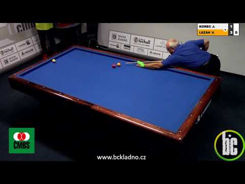 Czech 3-cushion league D2 - 2nd round - Korec vs. Ležák