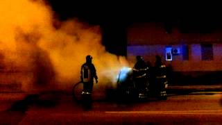 preview picture of video 'Incendio automobile a Floridia(SR).'