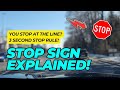How To Stop At A Stop Sign In German Driving Test