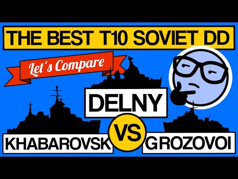 The Best T10 Soviet DD - Delny vs Khaba vs Groz - World of Warships - Clyde Plays Deep Dive - E008