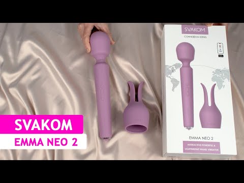 Интерактивный вибромассажер с подогревом Svakom Emma Neo 2, мощный, насадка-ушки, 5+1 режим - фото 1 - id-p2482823154