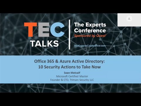 TEC TALK - Office 365 & Azure Active Directory Security | Quest