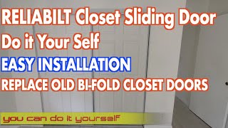 RELIABILT Sliding Closet Door Installation -LOWE'S- EASY DIY