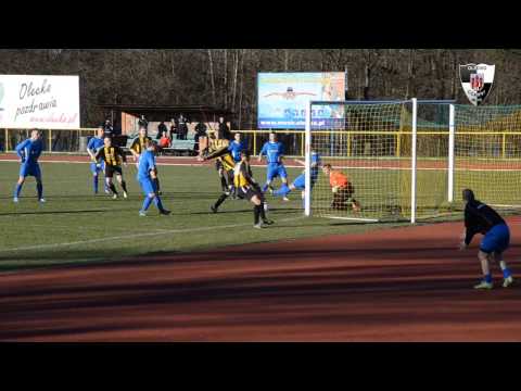 Czarni Olecko - Śniardwy Orzysz 2:1 (5.04.2014r.) - bramka Arkadiusza Cichockiego na 2:0