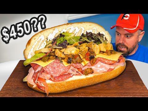 A Friend Bet Me $150 I Couldn't Eat Foodie's Big 2.5kg Conti Roll Sandwich Challenge in 20 Minutes!!