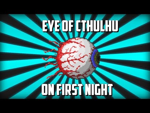 Terraria Speedrun - EYE OF CTHULHU ON FIRST NIGHT