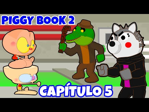 Mongo e Drongo em Piggy Book 2 Capítulo 5 -  Piggy do Roblox em desenho animado com Mongo e Drongo