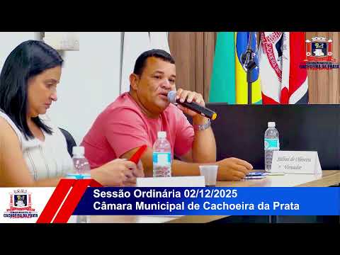 Transmissão ao vivo! Câmara Municipal Cachoeira da Prata