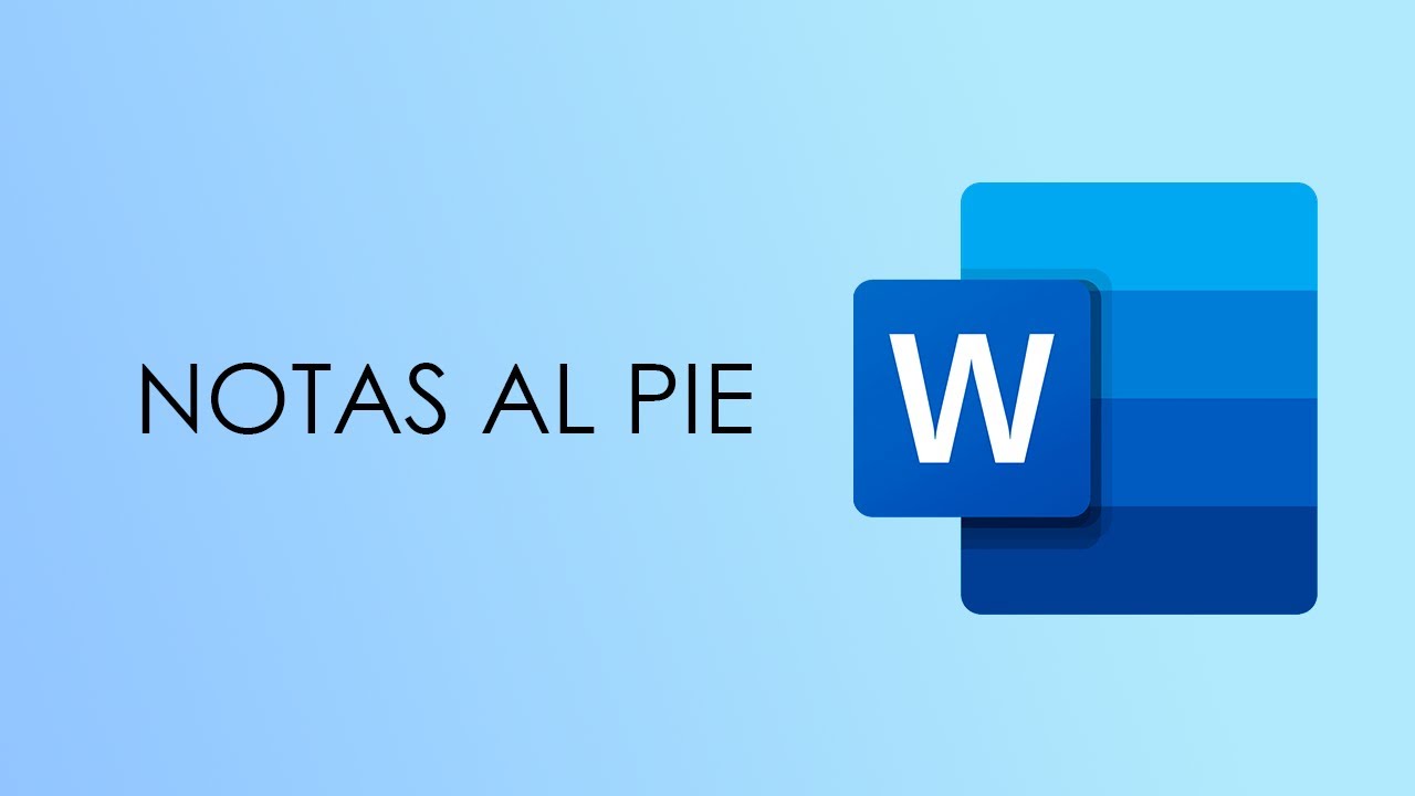 Las NOTAS AL PIE en Word