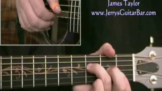 How To Play James Taylor Anywhere Like Heaven (intro only)