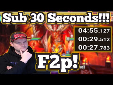 Fastest Dragons Abyss Hard! Sub 30sec AVG 99% Consistent! - Summoners War