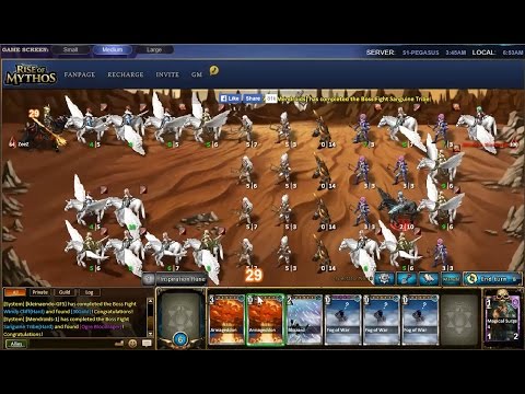 Rise of Mythos - Desert Fortress Stage 1 (Solo)