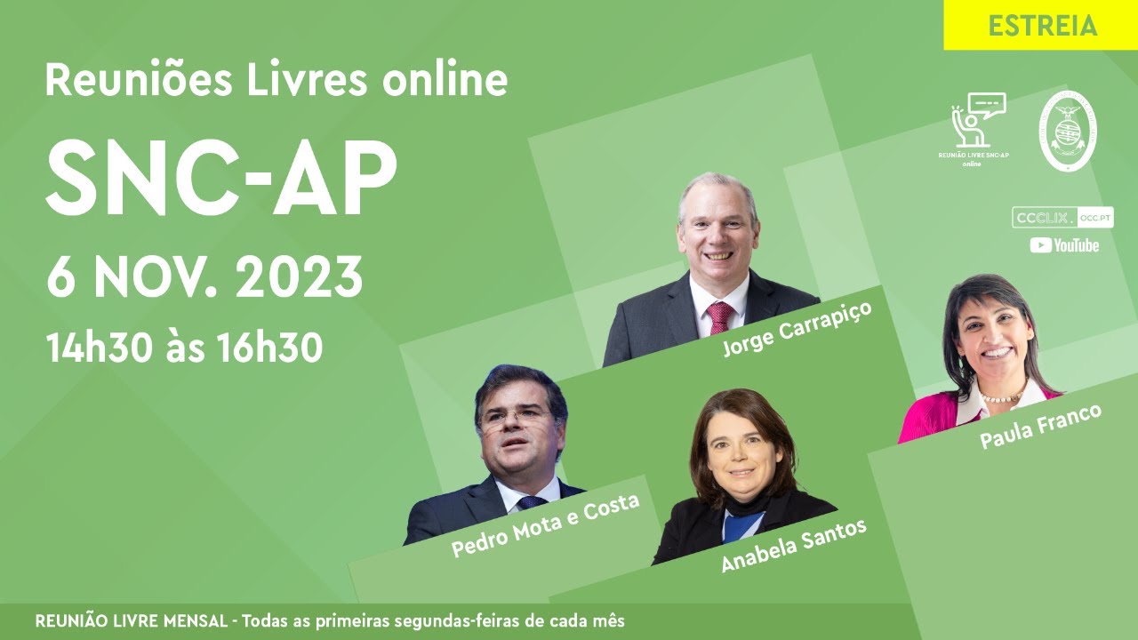 Reunião Livre SNC-AP Online -  06 novembro 2023