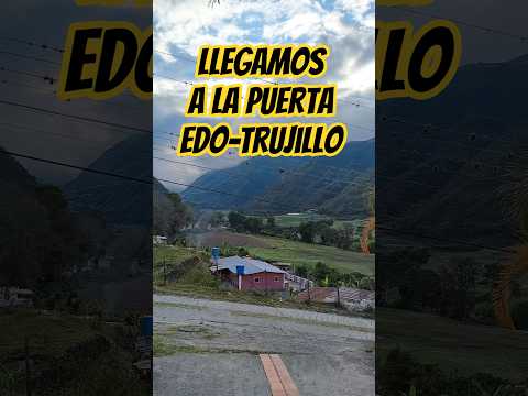 la vista que nos recibe la puerta en el estado Trujillo #venezuela #rutasypaisajes #rutas