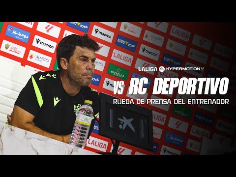 🎥 Rueda de prensa previa partido RC Deportivo - UD Almería