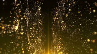 Gold Particles | Silent Visual Screensaver (No Sound)