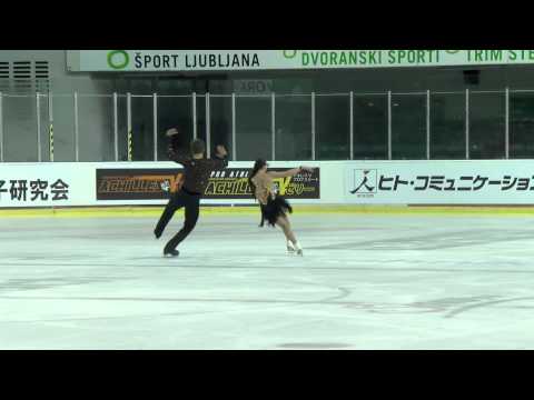 ISU 2014 Jr Grand Prix Ljubljana Short Dance Daria MOROZOVA / Mikhail ZHIRNOV RUS