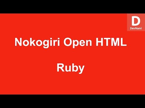 Ruby Nokogiri Open HTML Document