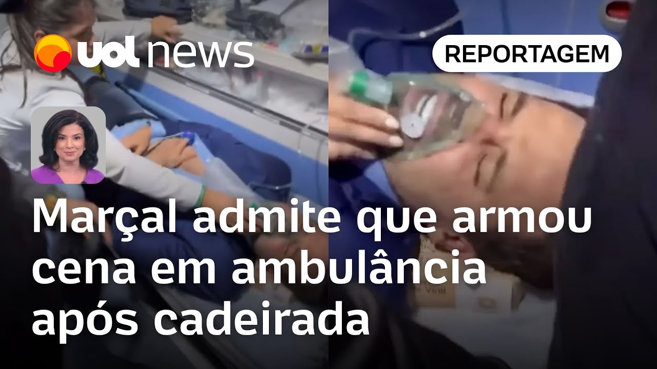 Marçal admite que armou cena em ambulância após cadeirada de Datena; veja o vídeo