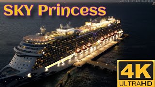 Sky Princess Sunset Sailaway