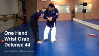 Hapkido One Hand Wrist Grab Defense 44