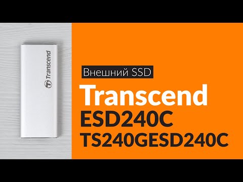 Transcend 240GB, Išorinis kietasis diskas SSD, ESD240C, USB 3.1 Gen 2, Type C, R/W 520/460 MB/s video
