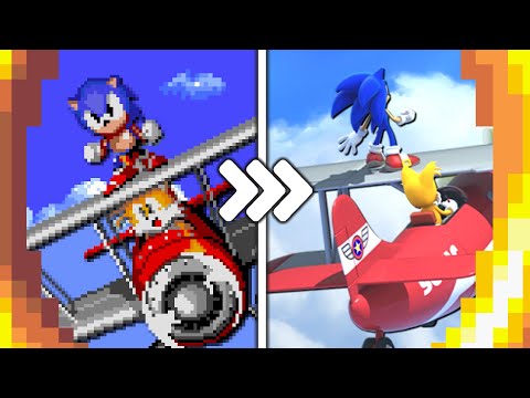 Sky Chase Zone, but it gets an Upgrade by every 50th Ring!