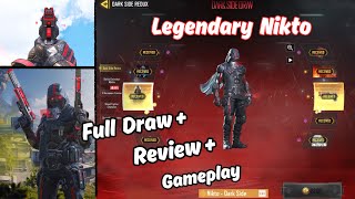 Legendary Nikto - Dark Side FULL DRAW + REVIEW + GAMEPLAY | DARK SIDE REDUX DRAW | CODM