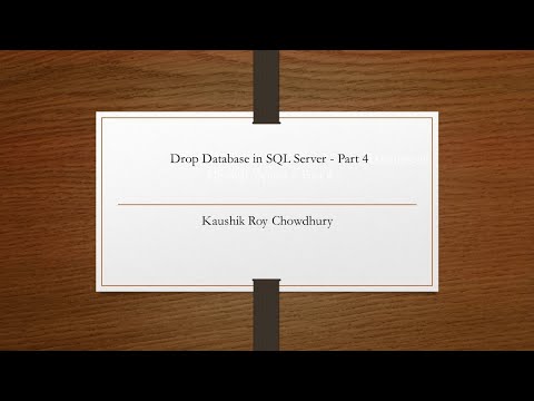 Learn Drop Database in SQL Server Part 4 - Mind Luster