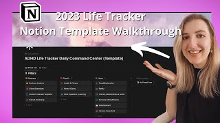Notion Life Tracker Template Dashboard V2 Walkthrough 2023 Tutorial