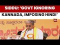 Siddaramaiah S Language War Hindi English Weakening Our Children S Talent Slams Centre