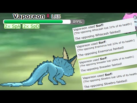 Calm Mind Vaporeon Sweep in Pokemon Showdown