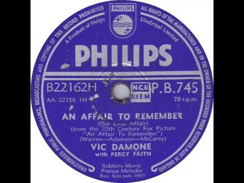 UK New Entry 1957 (174) Vic Damone - An Affair To Remember (Our Love Affair)