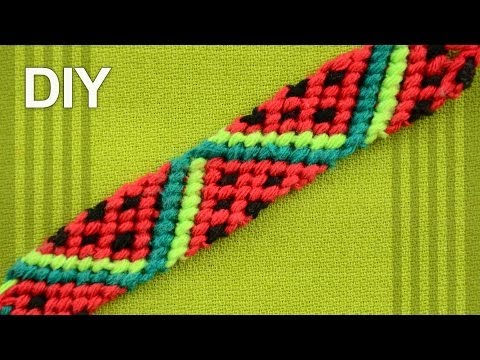 Heart Friendship Bracelet for Valentines Day DIY Tutorial