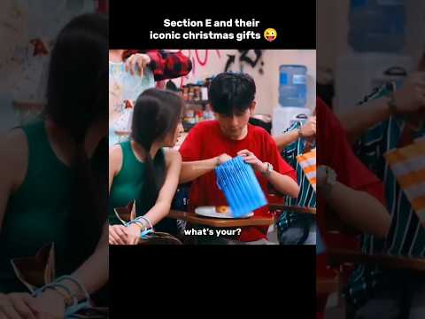 Section E and their christmas gifts 😜 #angmutyangsectione #amnse #philippinedrama #fyp #kdrama