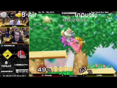 How fast is Armada´s peach combo vs Leffen at Dl4.0?