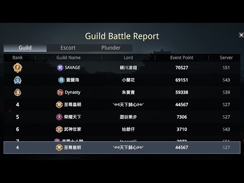 Guild Event 17 October 2023 Guild Escort ( S27 S39 S43 S51 ) - Dynasty Legends 2