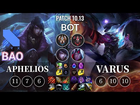 DRX BAO Aphelios vs Varus Bot - KR Patch 10.13