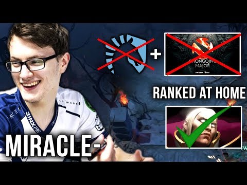 What is Miracle- Doing While Liquid is Playing on a Major? Hard Practice Invoker at Home - Dota 2