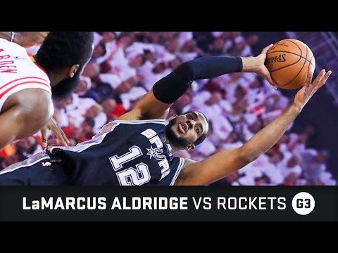 LaMarcus Aldridge Highlights: 26 PTS, 4 BLK, 2 AST vs Rockets Semifinals Game 3 (05.05.2017)