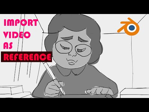 How to import video reference for animation in blender