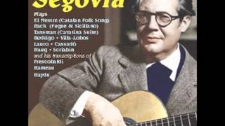 Raro.Andrés Segovia interpreta el vals nº3 &quot;Criollo&quot;,de Antonio Lauro.