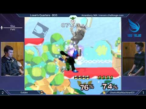 MMOM99 SSBM - Golden (C. Falcon) vs GWM420 (Fox, Falco, C. Falcon) - Melee LQF