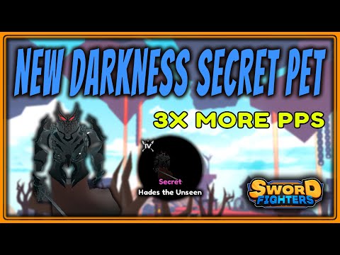I HATCHED A DARKNESS SECRET PET & TRIPLED MY PPS | Sword Fighters Simulator | Update 11