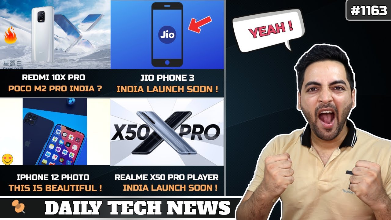 Redmi 10X as POCO M2 Pro,Iphone 12 Photo,Redmi 9 India Launch,Jiophone 3 Launch,Mi Band 5 #1163