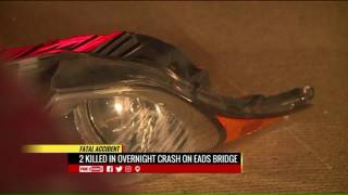 Two killed in overnight crash on Eads Bridge