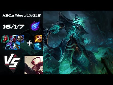 JUNGLE Hecarim vs Lee Sin - NA Grandmaster Patch 14.17