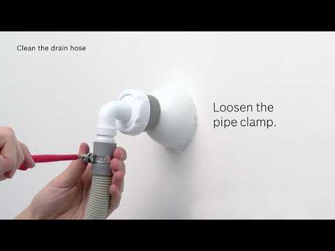 Washing machine is not draining water away