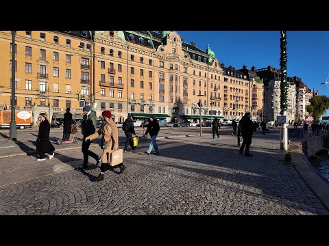 Sweden, Stockholm - 4°C Walk | Drottninggatan, Old Town, Royal Palace & More!