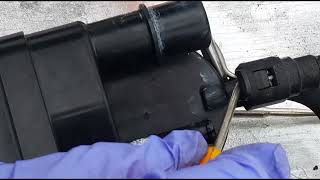 How to unplug a Toyota charcoal canister vapor hose connections